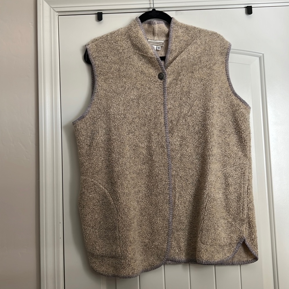 Coldwater Creek sleeveless vintage Faux Wool Vest